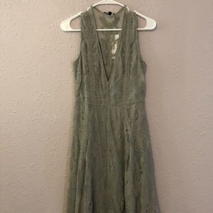 Knee length lace dress